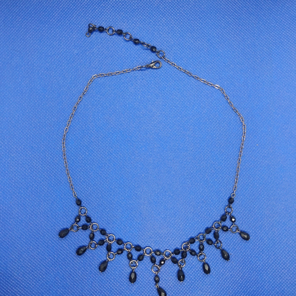 Elegant Black and Gun-metal  Necklace